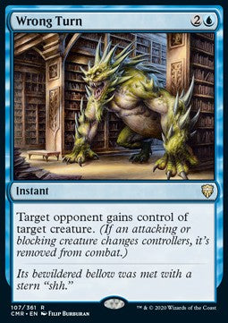 Wrong Turn - Commander Legends (Rare) [CMR-107] Imagen principal del producto