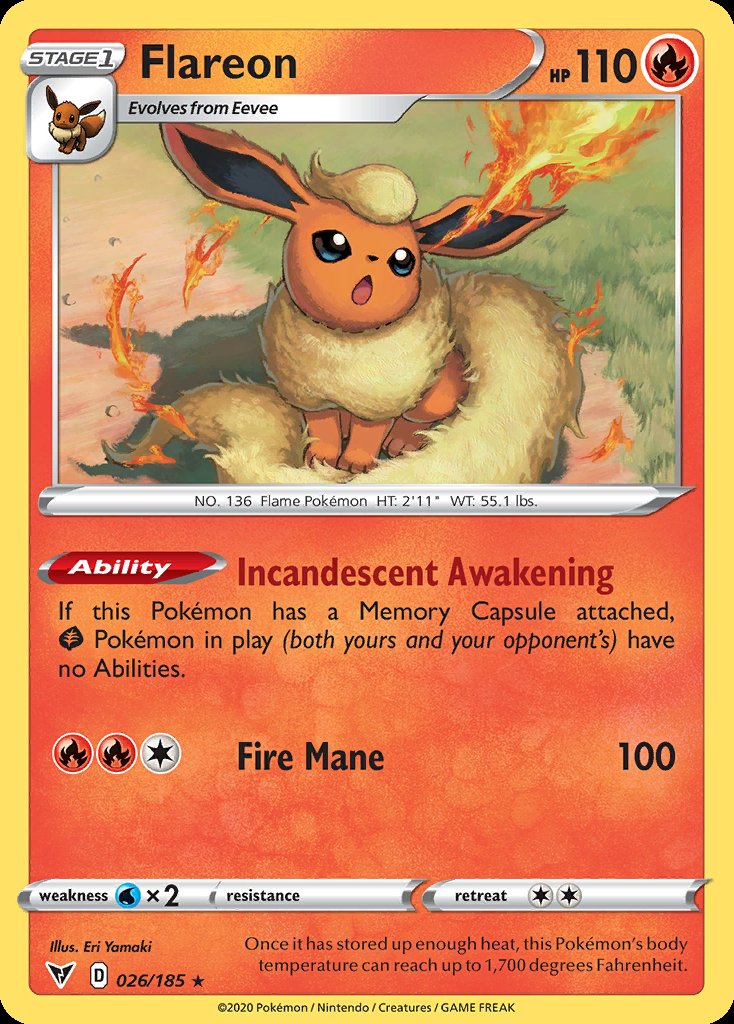 Flareon - Vivid Voltage (Rare) [VIV-26] Hauptbild