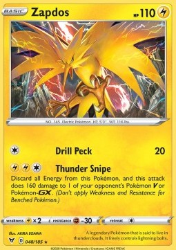Zapdos - Vivid Voltage (Holo Rare) [VIV-48] Imagen principal del producto