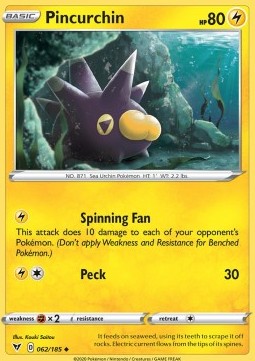 Pincurchin - Vivid Voltage (Uncommon) [VIV-62] Hover Image