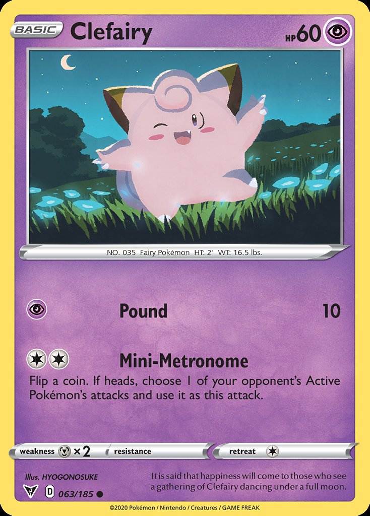 Clefairy - Vivid Voltage (Common) [VIV-63] Immagine principale del prodotto