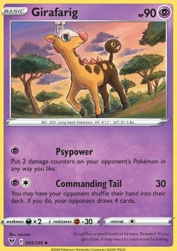 Girafarig - Vivid Voltage (Uncommon) [VIV-65] Imagen principal del producto