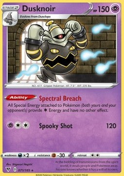 Dusknoir - Vivid Voltage (Holo Rare) [VIV-71] Hover Image