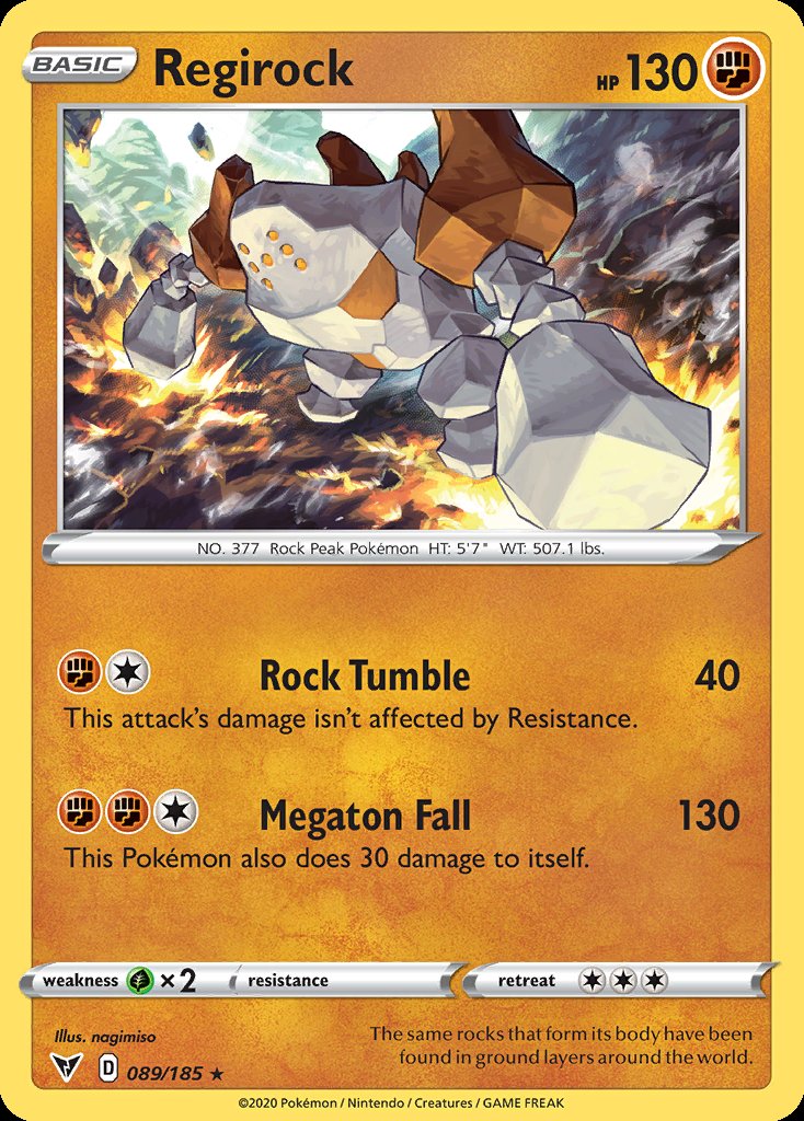 Regirock - Vivid Voltage (Holo Rare) [VIV-89] Immagine principale del prodotto