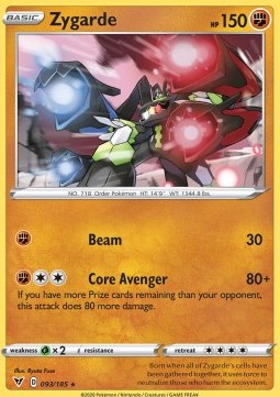 Zygarde - Vivid Voltage (Holo Rare) [VIV-93] Hover Image