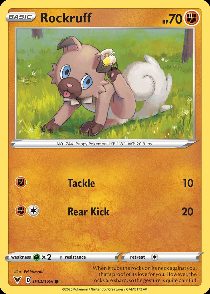 Rockruff - Vivid Voltage (Common) [VIV-94] Immagine principale del prodotto