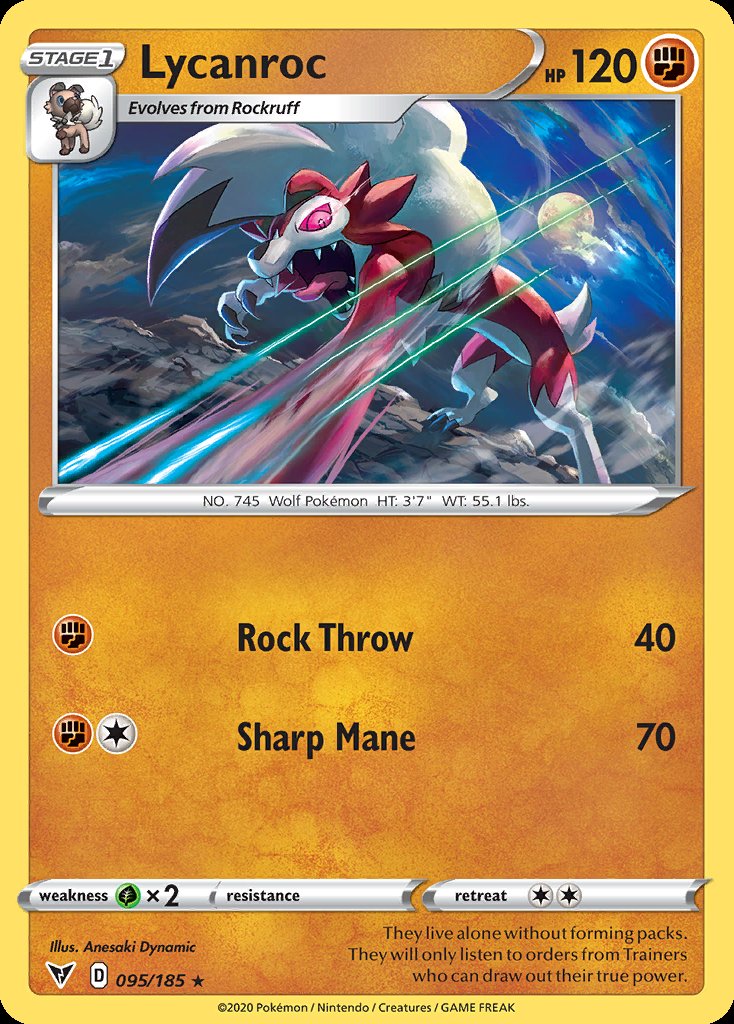 Lycanroc - Vivid Voltage (Rare) [VIV-95] Hoofdafbeelding