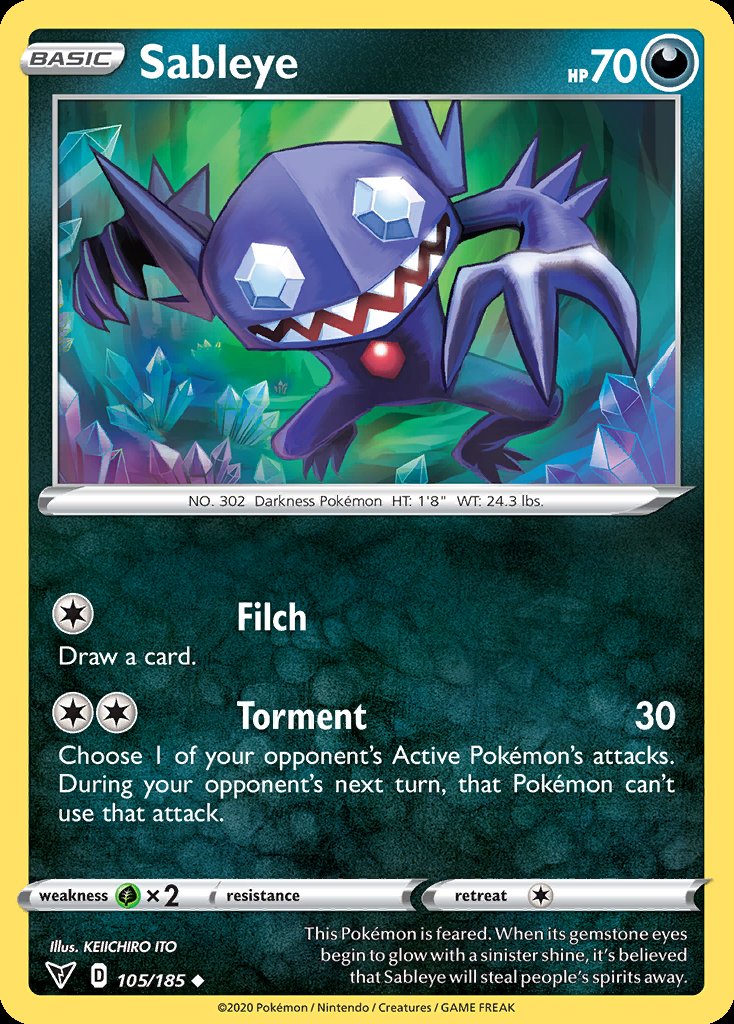 Sableye - Vivid Voltage (Uncommon) [VIV-105] Image principale du produit