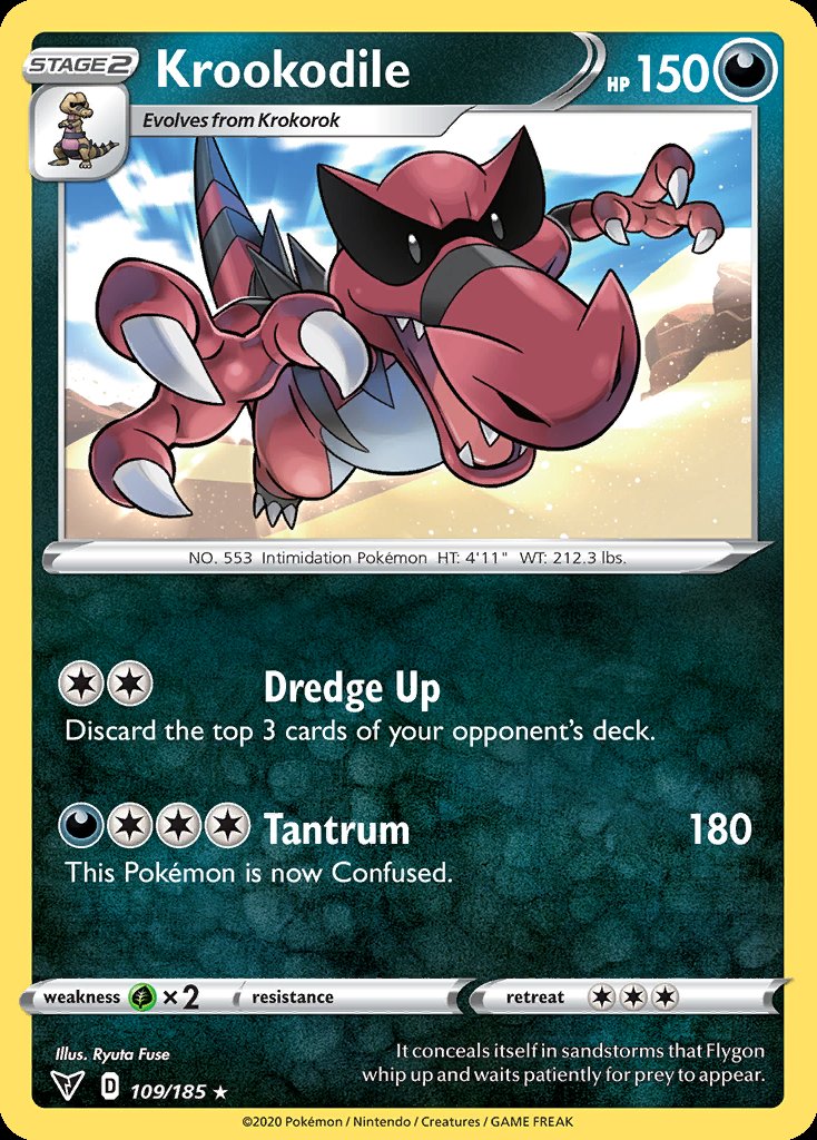 Krookodile - Vivid Voltage (Rare) [VIV-109] Main image