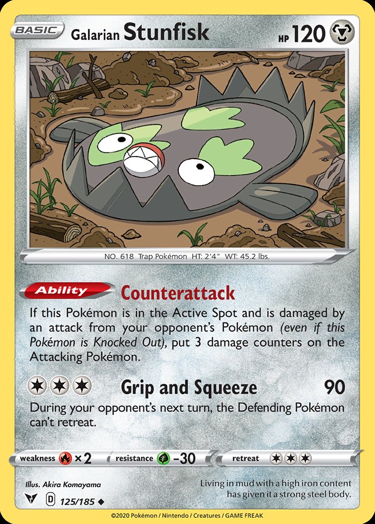 Galarian Stunfisk - Vivid Voltage (Uncommon) [VIV-125] Immagine principale del prodotto