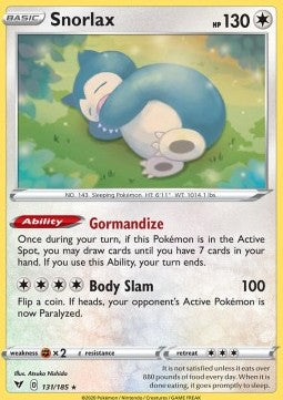 Snorlax - Vivid Voltage (Holo Rare) [VIV-131] Hover Image