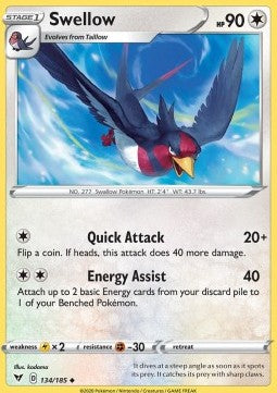 Swellow - Vivid Voltage (Uncommon) [VIV-134] Hover Image