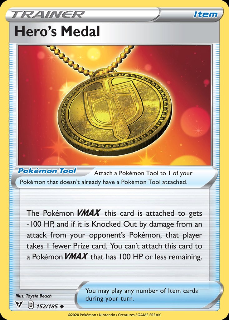 Hero's Medal - Vivid Voltage (Uncommon) [VIV-152] Immagine principale del prodotto