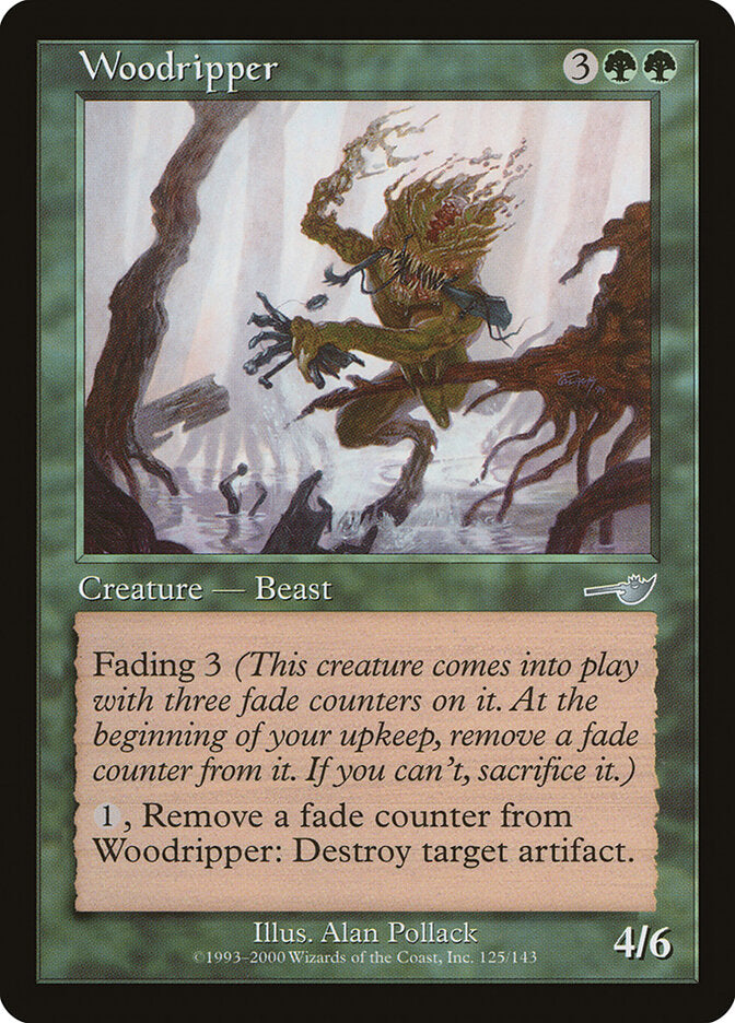 Magic-kaart Woodripper NEM-125 uit Nemesis (Uncommon) Hoofdafbeelding
