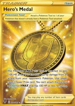 Hero's Medal - Vivid Voltage (Secret Rare) [VIV-201] Imagen principal del producto