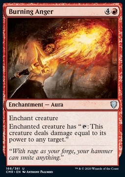 Burning Anger - Commander Legends (Uncommon) [CMR-166] Hauptbild