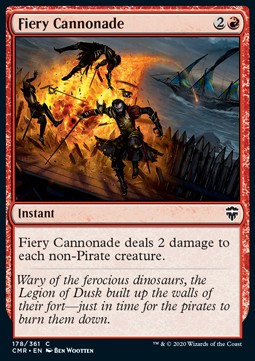 Fiery Cannonade - Commander Legends (Common) [CMR-178] Imagen principal del producto