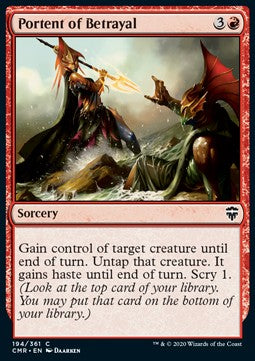 Portent of Betrayal - Commander Legends (Common) [CMR-194] Hauptbild