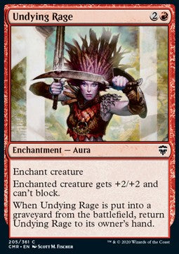 Undying Rage - Commander Legends (Common) [CMR-205] Hoofdafbeelding
