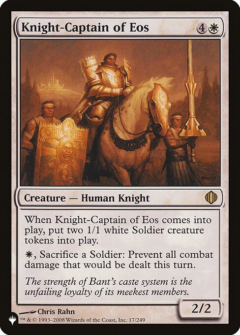 Knight-Captain of Eos – The List (PLST-ALA-17) Magic: The Gathering card | LC-REM-20260804-15151557869900-515134fa-93eb-4f36-8e88-1f7611855cb5