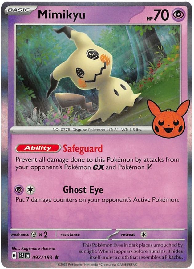 Pokémon-kaart Mimikyu 097 Promo uit de set Trick or Trade 2023 Hauptbild