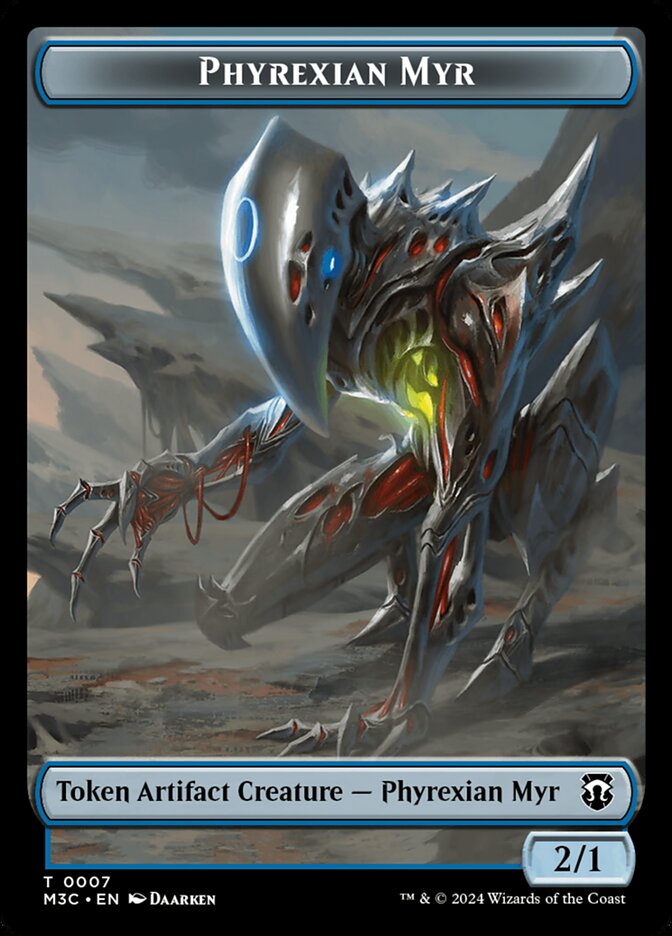 Magic-kaart Phyrexian Myr Token // Servo Token TM3C-7 uit Modern Horizons 3 Commander Tokens (Token)