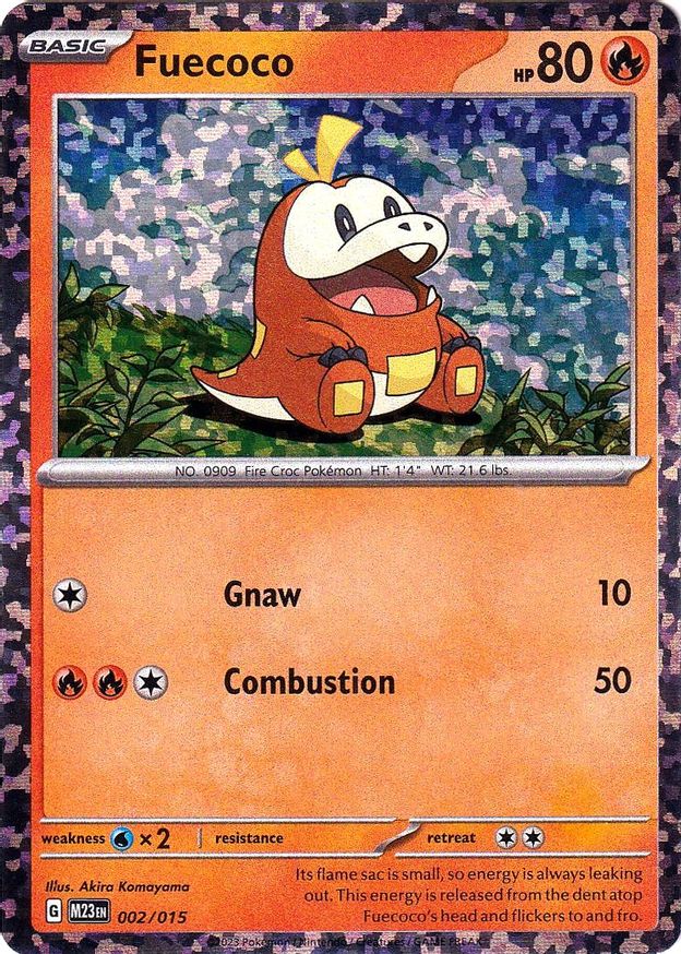 Pokémon-kaart Fuecoco 002/015 Promo uit de set McDonald's Match Battle 2023 Hauptbild