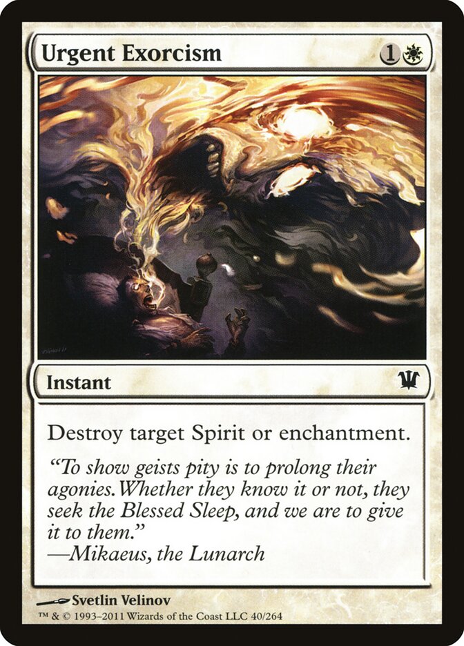 Urgent Exorcism - Innistrad (Common) [ISD-40] Image principale du produit