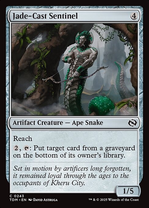 Jade-Cast Sentinel – Tarkir: Dragonstorm (TDM-243) Magic: The Gathering card | LC-REM-20260804-15401864233292-516ce5fa-bd00-429b-ba22-b38c7dd9306c