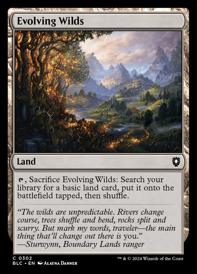 Evolving Wilds - Commander: Bloomburrow (Common) [BLC-302]