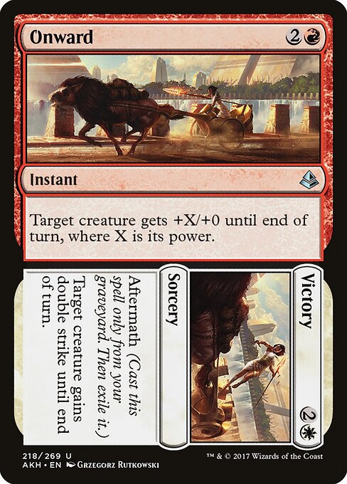 Onward // Victory – Amonkhet (AKH-218) Magic: The Gathering card
