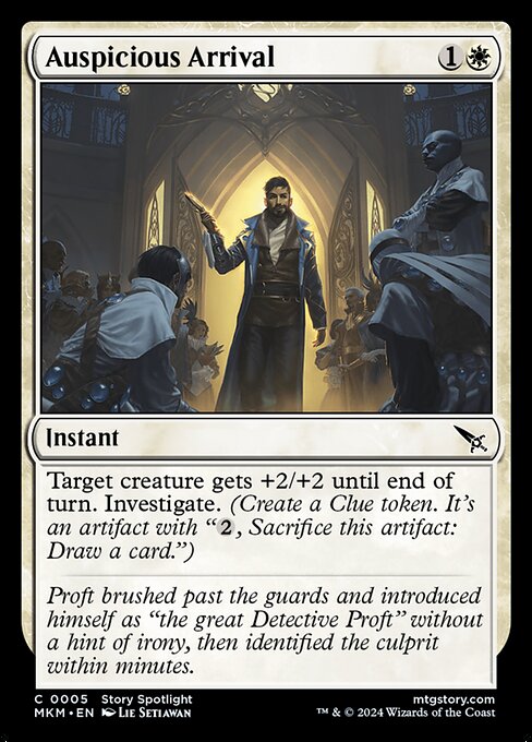 Auspicious Arrival – Murders at Karlov Manor (MKM-5) Magic: The Gathering card | LC-REM-20260804-15681715077452-5180c85c-6add-4066-83c4-27fb1fd4de16