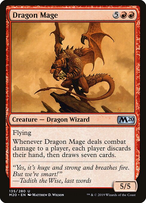 Dragon Mage – Core 2020 (M20-135) Magic: The Gathering card Hauptbild