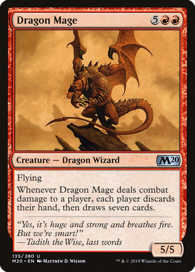 Magic-kaart Dragon Mage M20-135 uit Core 2020 (Uncommon)