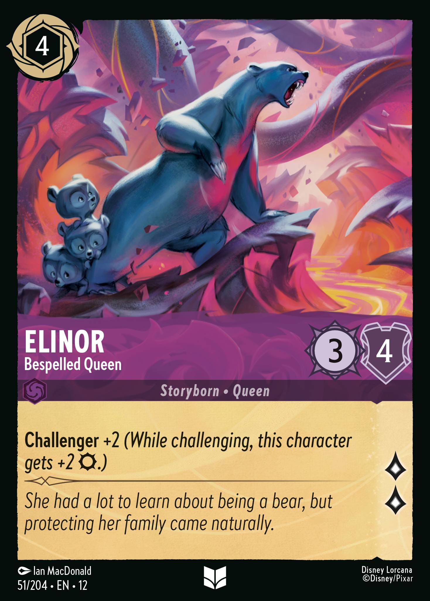 Elinor - Bespelled Queen — Wilds Unknown (12WIL-51) Disney Lorcana card Imagen principal del producto