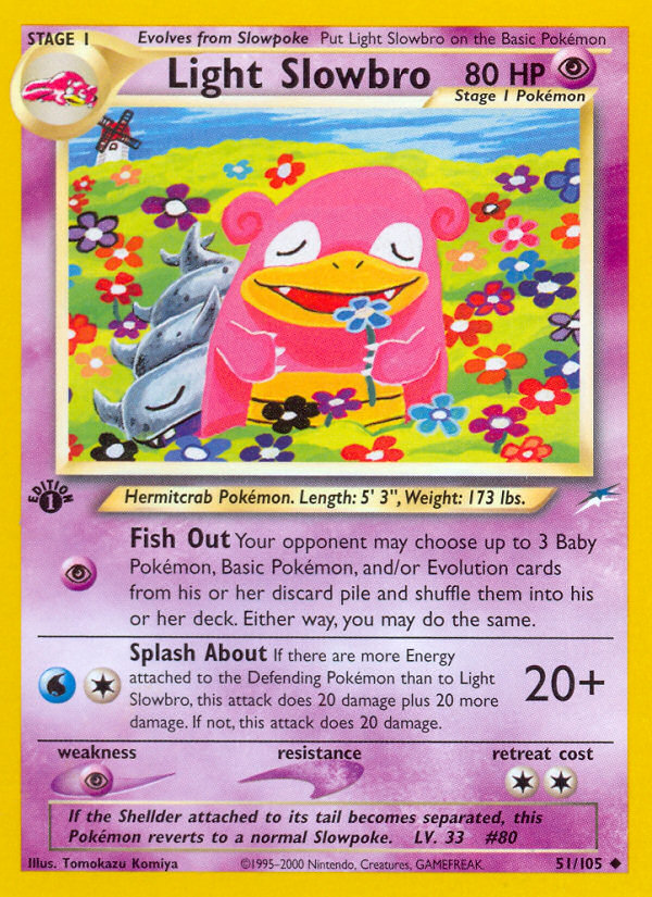 Light Slowbro – Neo Destiny 51 – Pokémon TCG single card