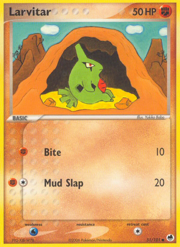 Larvitar – EX Dragon Frontiers 51 – Pokémon TCG single card Main image