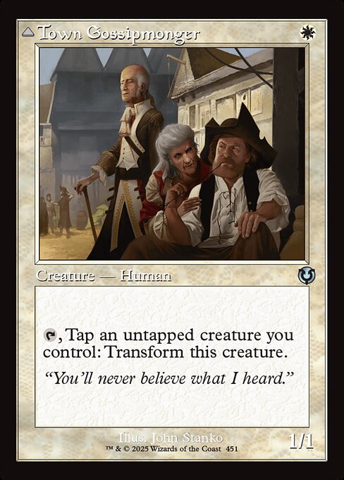 Town Gossipmonger // Incited Rabble – Innistrad Remastered (INR-451) Magic: The Gathering card | LC-REM-20260804-15339691311436-51d3da6f-5598-4795-8a27-91734c9fc688