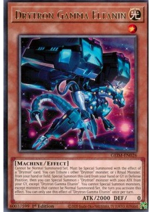 Drytron Gamma Eltanin — Genesis Impact (GEIM-026) Yu-Gi-Oh! card Immagine principale del prodotto