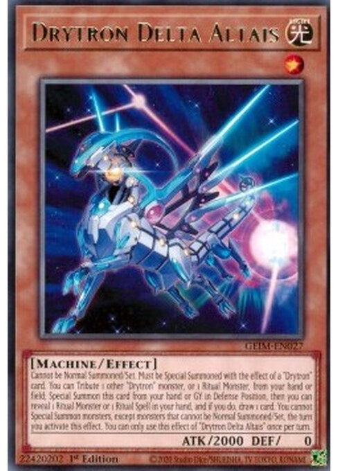 Drytron Delta Altais — Genesis Impact (GEIM-027) Yu-Gi-Oh! card Immagine principale del prodotto