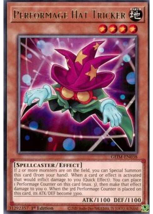 Performage Hat Tricker — Genesis Impact (GEIM-038) Yu-Gi-Oh! card Immagine principale del prodotto