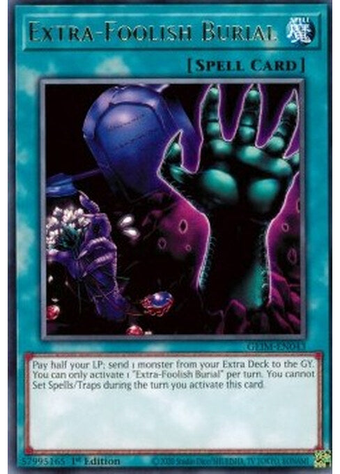 Extra-Foolish Burial — Genesis Impact (GEIM-043) Yu-Gi-Oh! card Hauptbild