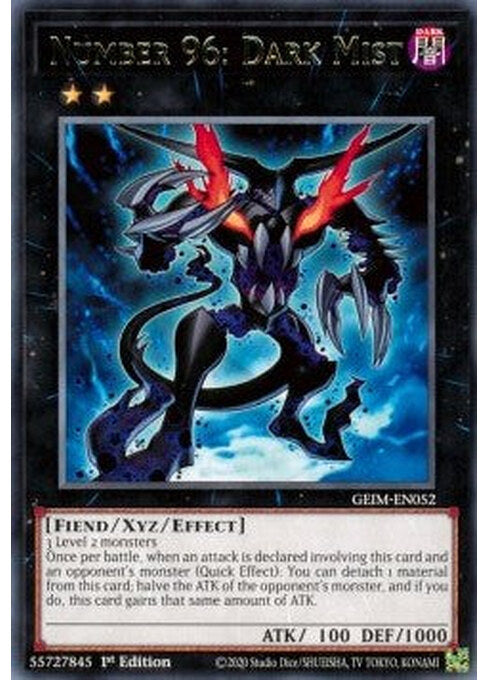 Number 96: Dark Mist — Genesis Impact (GEIM-052) Yu-Gi-Oh! card Hauptbild