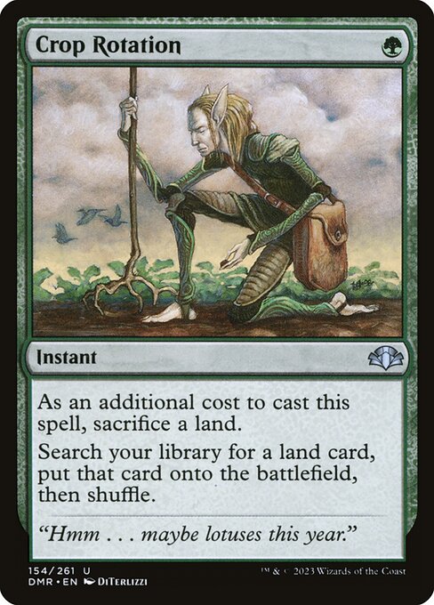 Crop Rotation – Dominaria Remastered (DMR-154) Magic: The Gathering card Immagine principale del prodotto