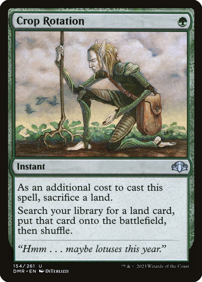 Magic-kaart Crop Rotation DMR-154 uit Dominaria Remastered (Uncommon)