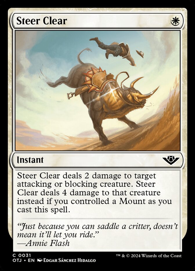 Steer Clear - Outlaws of Thunder Junction (Common) [OTJ-31]