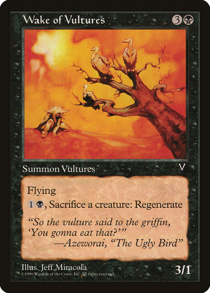 Magic-kaart Wake of Vultures VIS-74 uit Visions (Common) Hauptbild