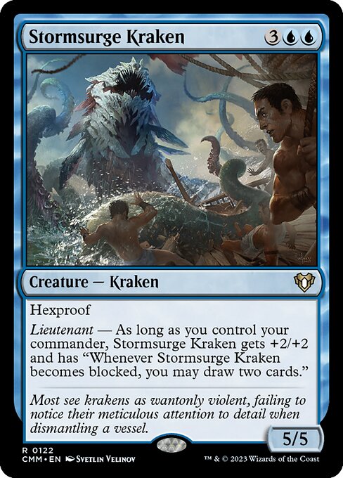 Stormsurge Kraken – Commander Masters (CMM-122) Magic: The Gathering card Immagine principale del prodotto