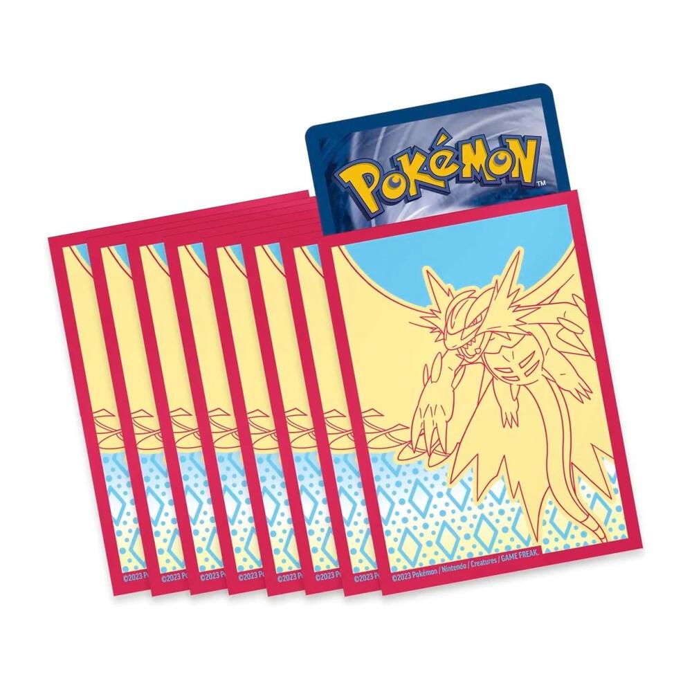 65 Pokemon-sleeves met Roaring Moon uit de Paradox Rift Elite Trainer Box Image principale du produit