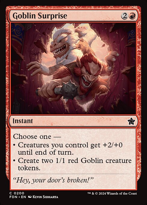 Goblin Surprise – Magic: The Gathering Foundations (FDN-200) Magic: The Gathering card